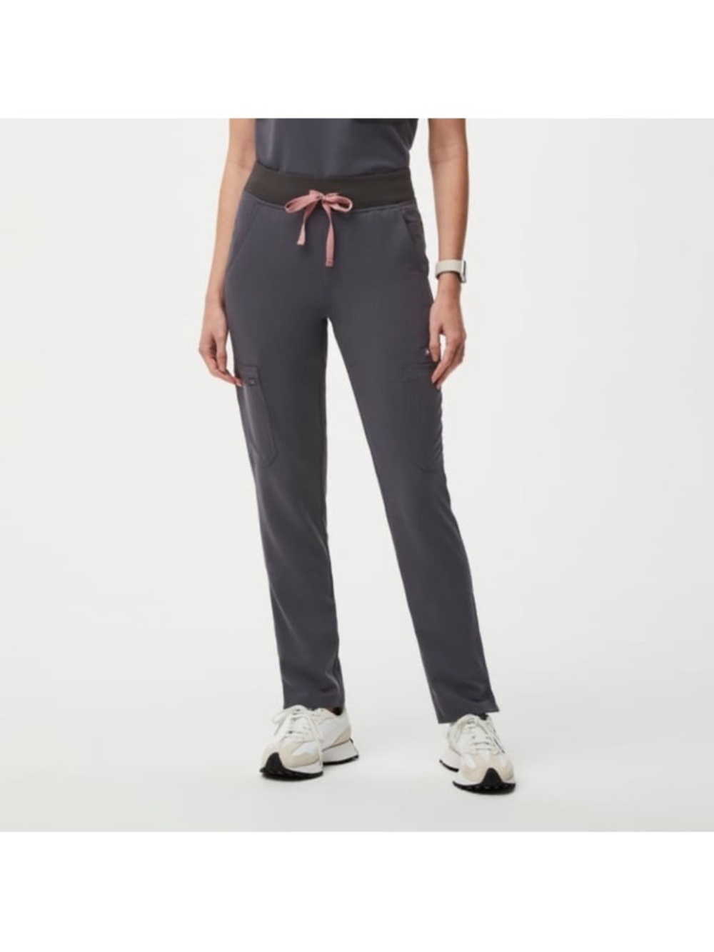 women's Charcoal Yola™ High Waisted - Skinny Scrub Pants - S / Charcoal | FIGS